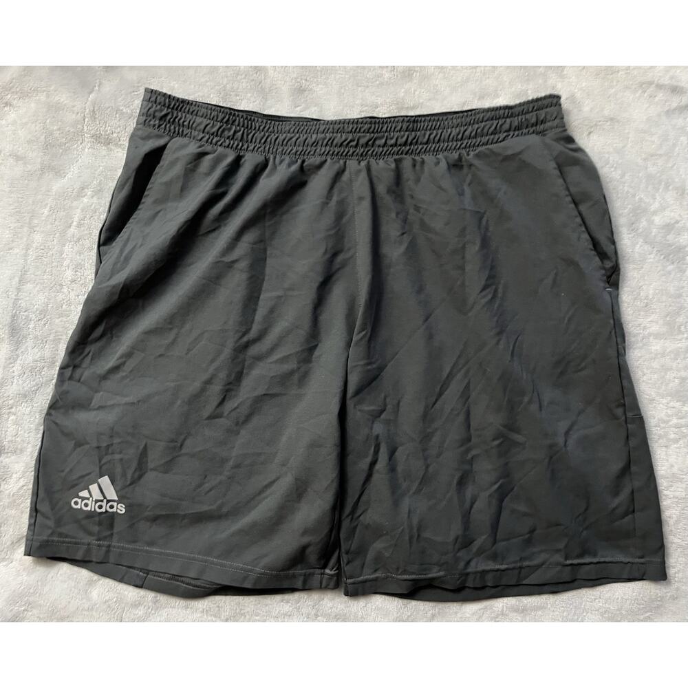 Adidas Size XL Mens Aeroready Primeblue 9” Athletic Shorts Gray Wicking Comfort